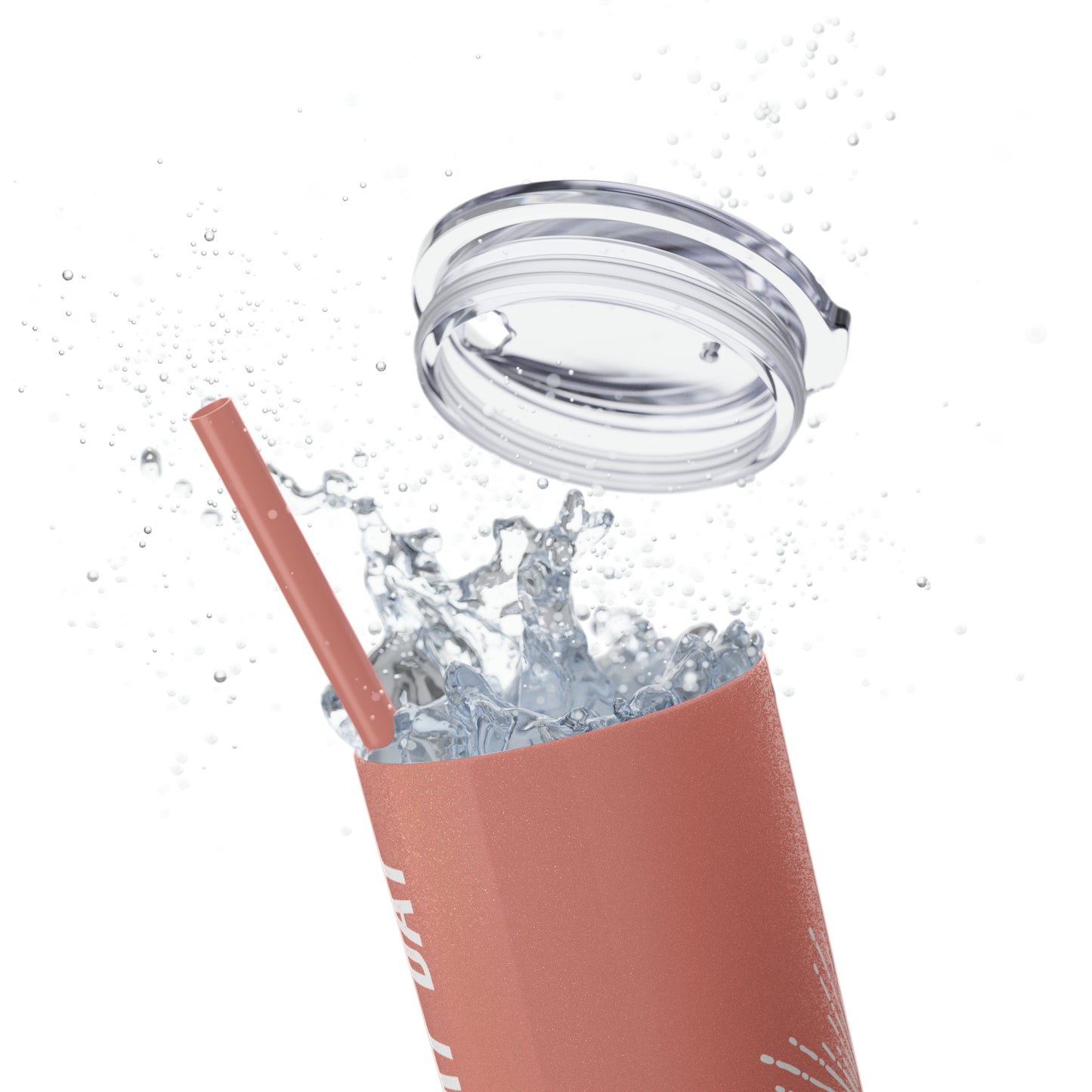 1% Better Every Day: Skinny Tumbler with Straw, 20oz