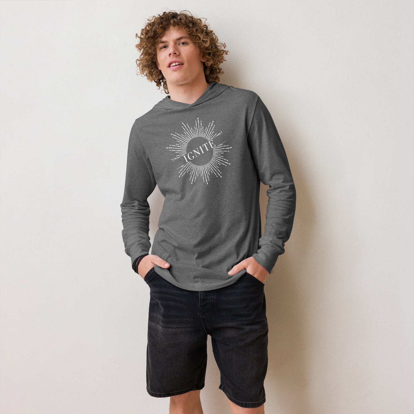 Unisex Hooded Long Sleeve Tee