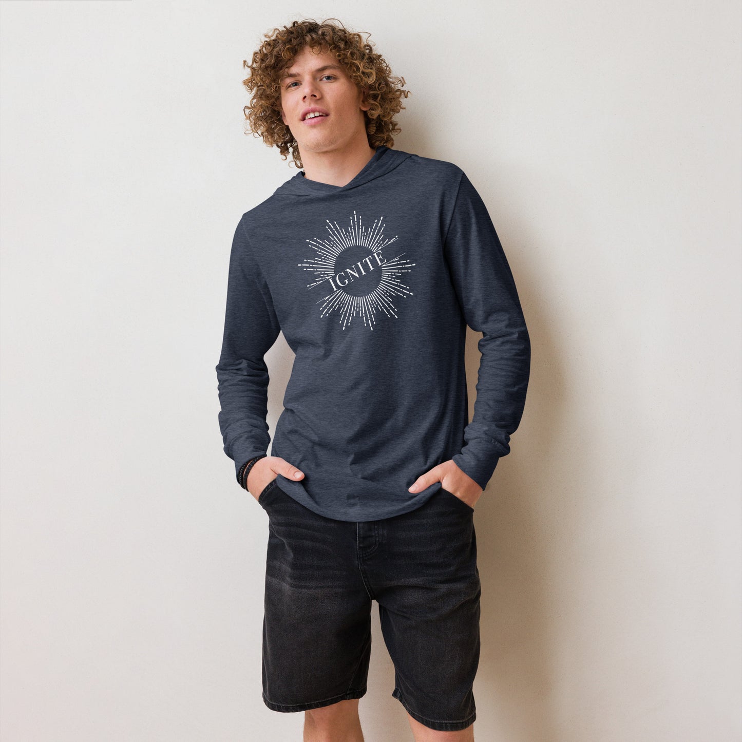 Unisex Hooded Long Sleeve Tee