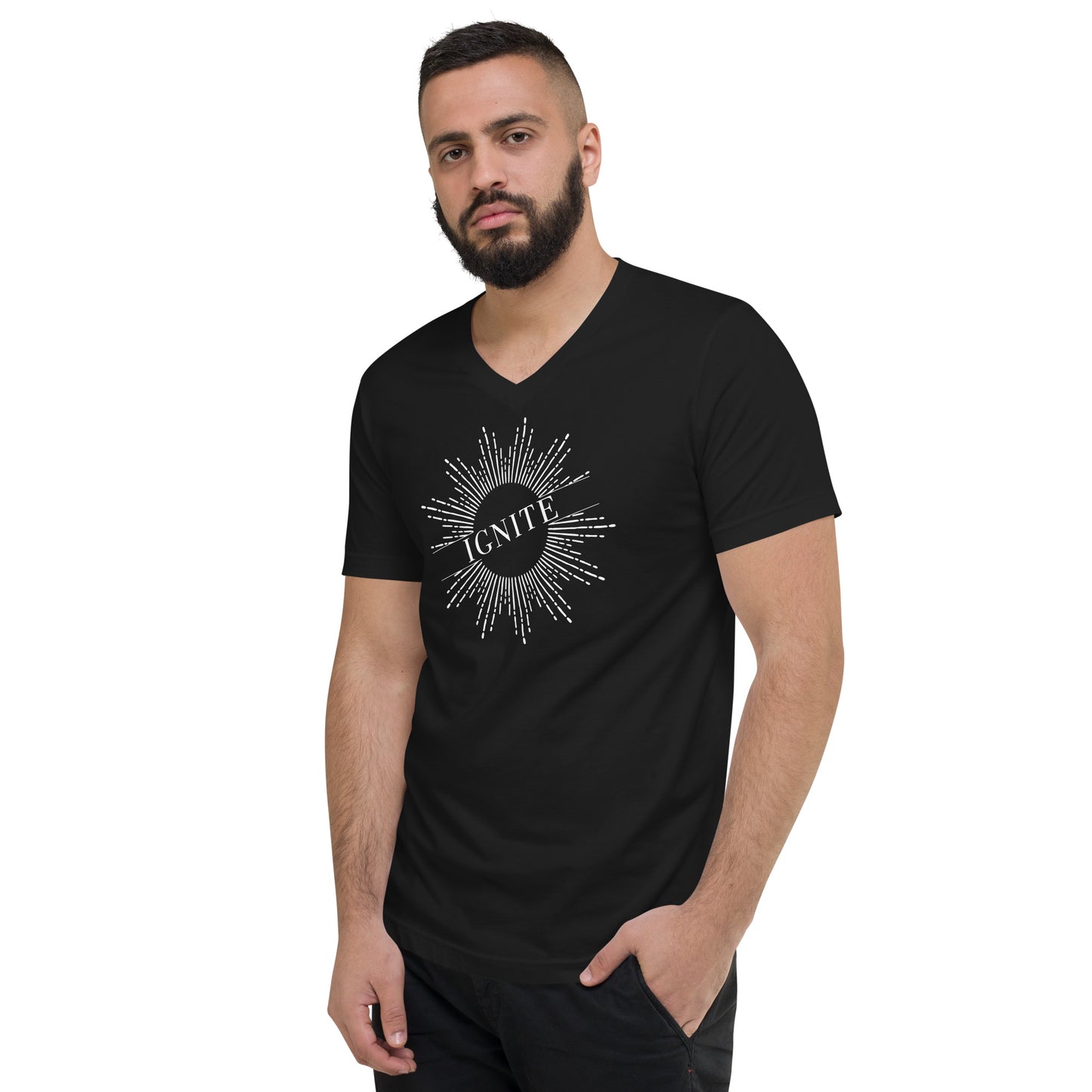 Ignite Unisex Short Sleeve Fitted V-Neck T-Shirt