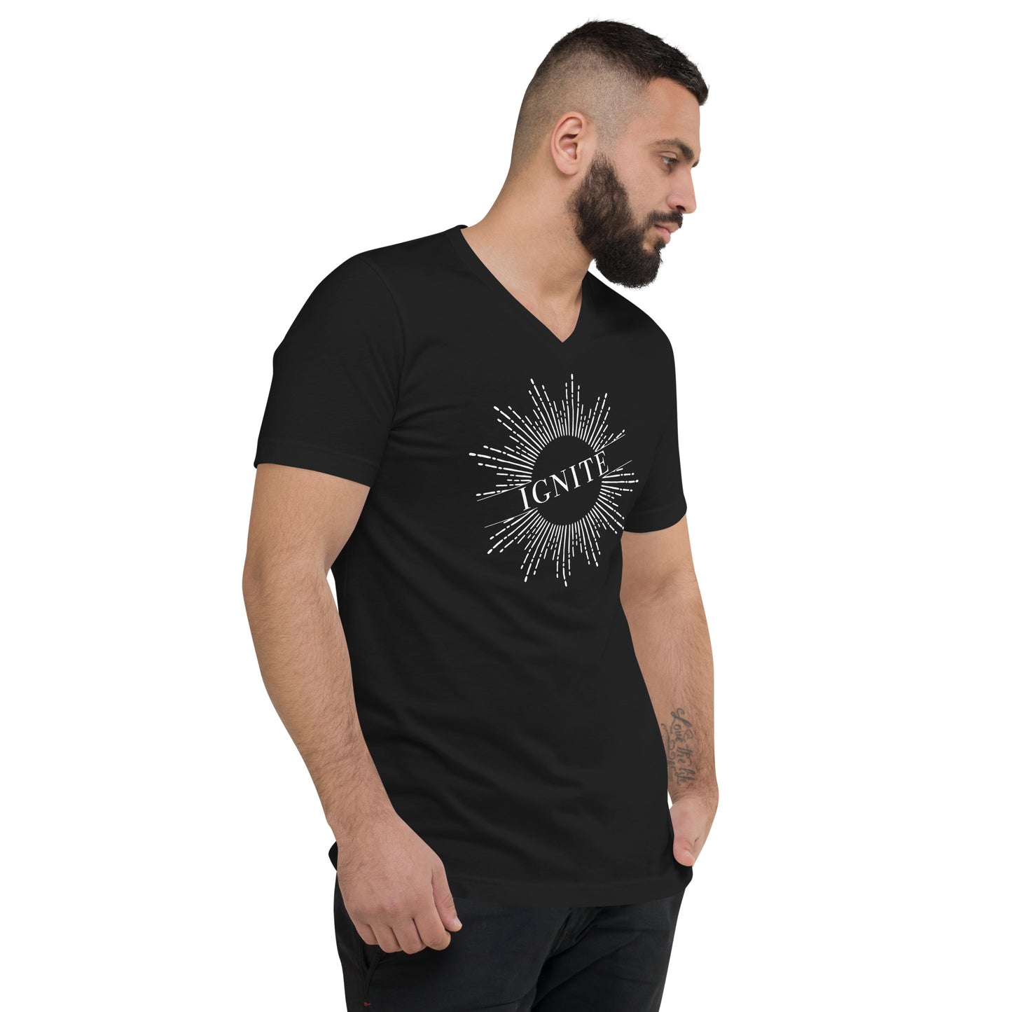 Ignite Unisex Short Sleeve Fitted V-Neck T-Shirt