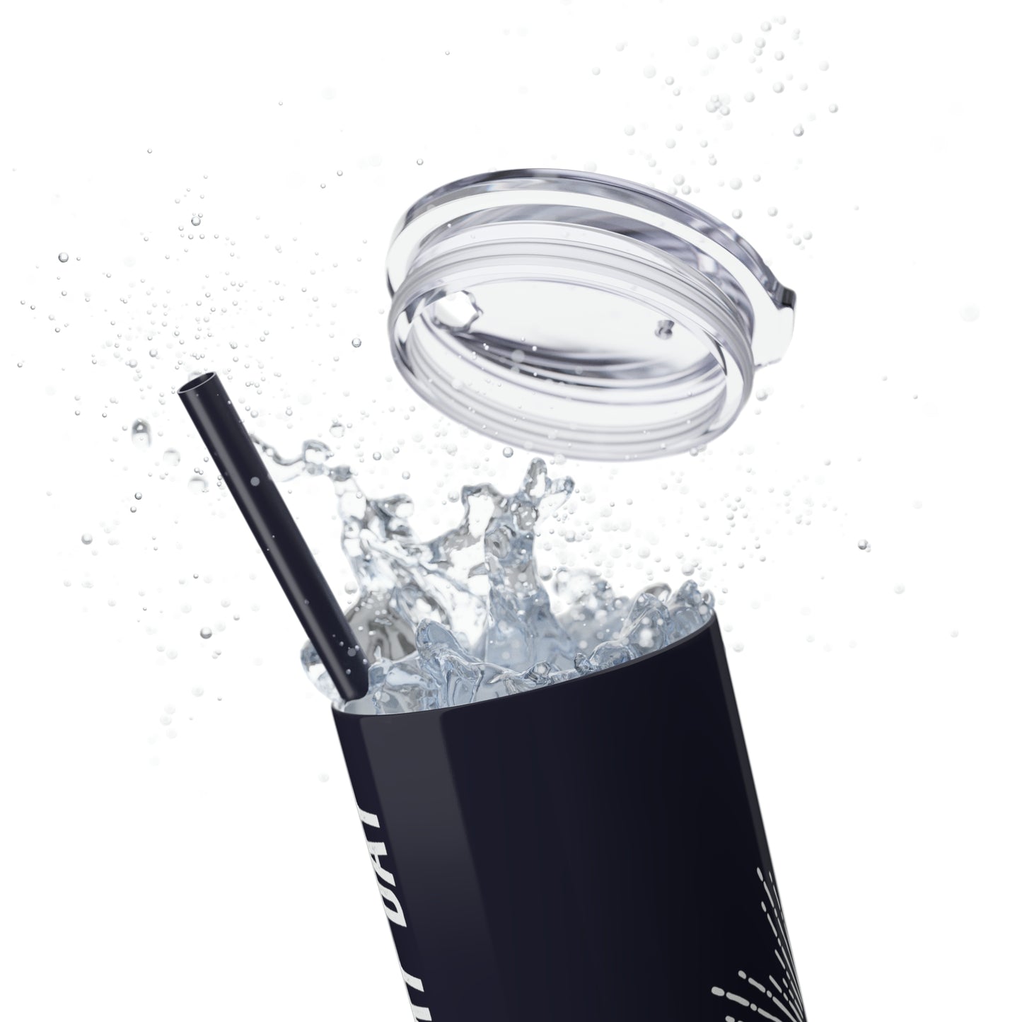 1% Better Every Day: Skinny Tumbler with Straw, 20oz